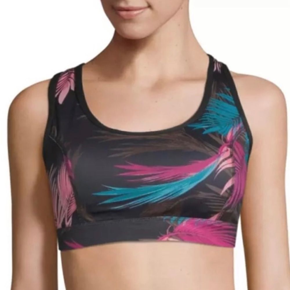 Xersion Macrame Bra Medium Support Sport Bra-Average Figure size XL